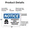 Signmission Hazardous Area Hazmat Suit Required OSHA Notice Sign, Plastic, 14in W x 10in L, 2PK OS-2PACK-NS-P-1014-L-13317 - alternate 2